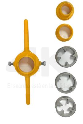 Terraja plastica 6pz 1/2 3/4 1