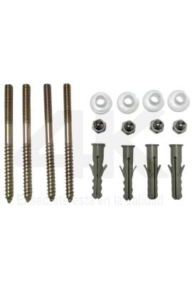 Tornillo p/water y bidet 4pz 4K