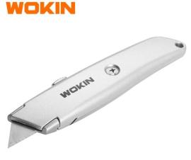 Trincheta Aluminio p/cuero 1 hoja Wokin