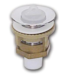Valvula 7/8 plastico Cromado c/union p/pileta