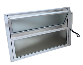 Ventana Aluminio basculante 2F L-16M 600x400 color blanco