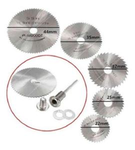 disco mini torno 6 piezas DRE011