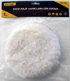 disco pulir lana 71/4 c/cuerda uyu dp180L