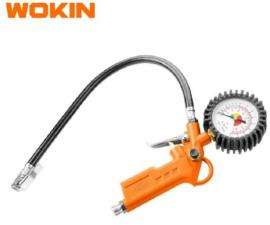 pistola de aire c/manometro Wokin c/ conectores varios